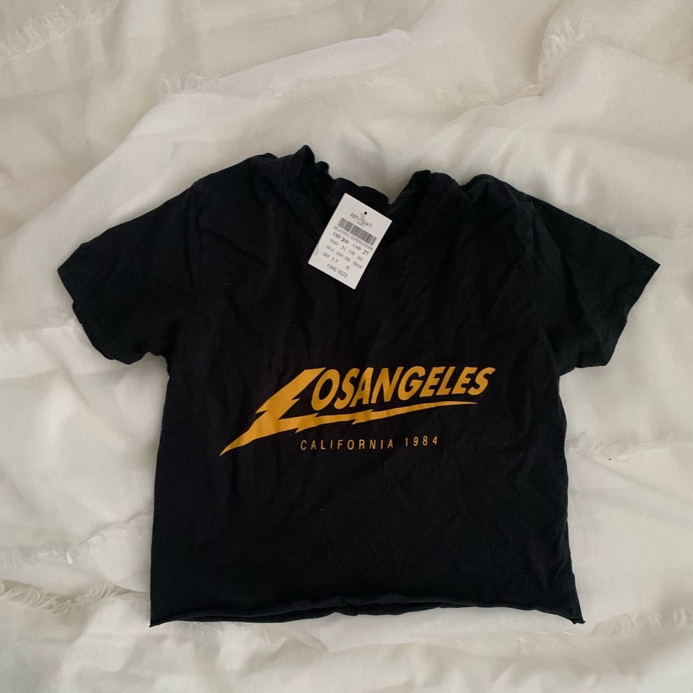 Los angels graphic tee crop top